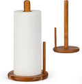 Acacia Wood Paper Towel Holder Countertop, Wooden Paper Towel Holder Thicken by E-ROOMTREND