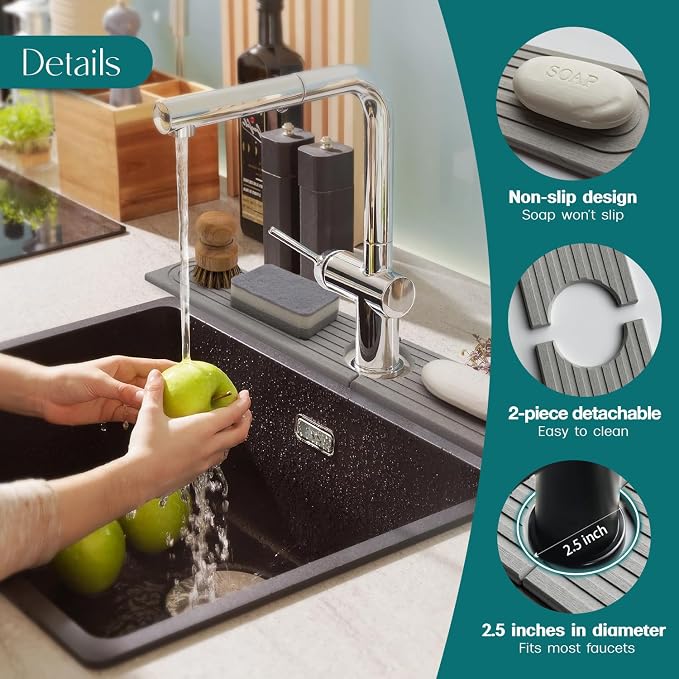 Eormoe Kitchen Sink Faucet Mat - Image 8