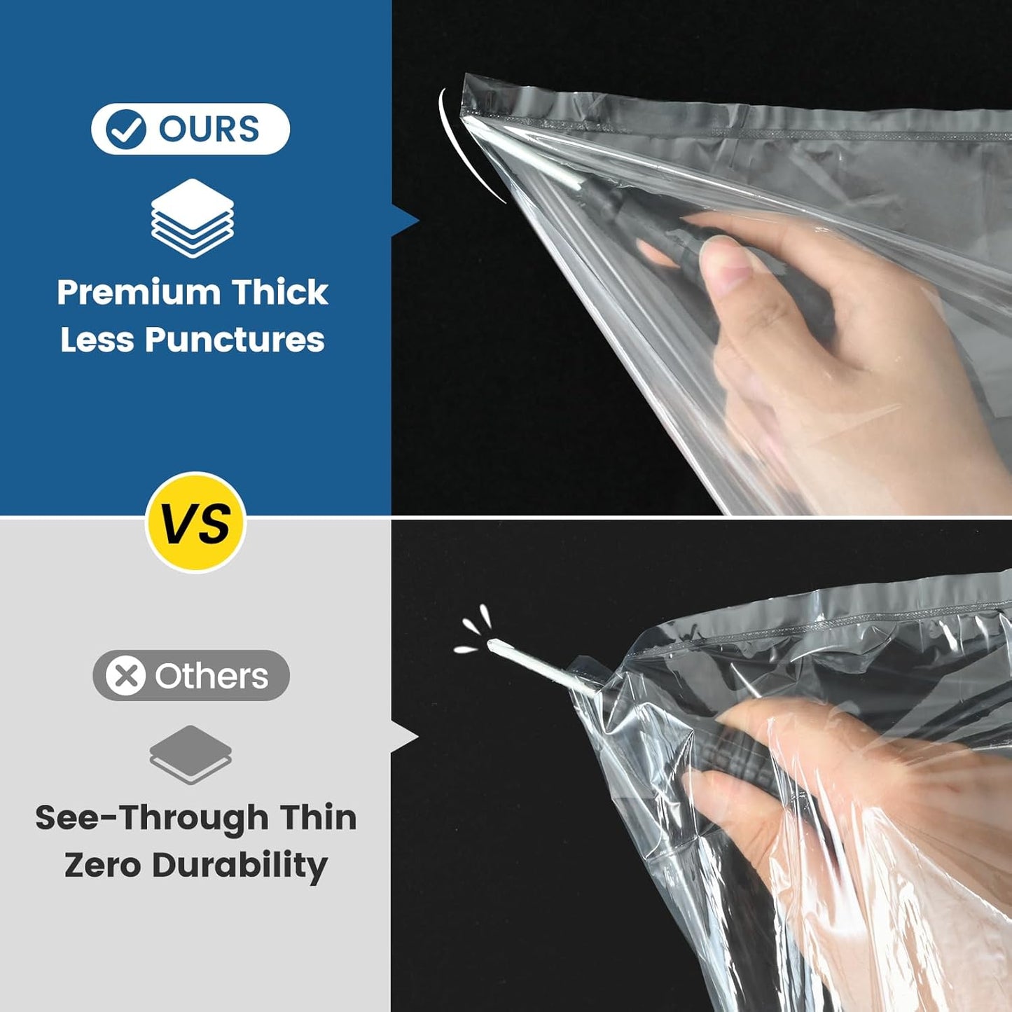 KOOC Slow Cooker Liners 14"x22" 30 Count Extra Large Size Disposable Pot Liners Cooking Bags Fit 6 qt to 10 qt Pot BPA Free Fresh Locking Seal Design