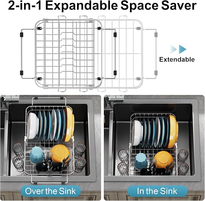 GSlife Small in Sink Dish Drying Rack - Image 3