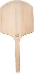 New Star Foodservice 1029970 Restaurant-Grade Wooden Pizza Peel, 16" L x 14" W Plate, with 12" L Wooden Handle, 30" Overall Length