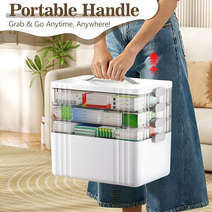 ARSTPEOE 4-Tier Medicine Organizer - Image 5
