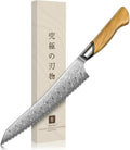 TIVOLI Bread Knife – Damascus VG-10 Serrated Knife by TIVOLI