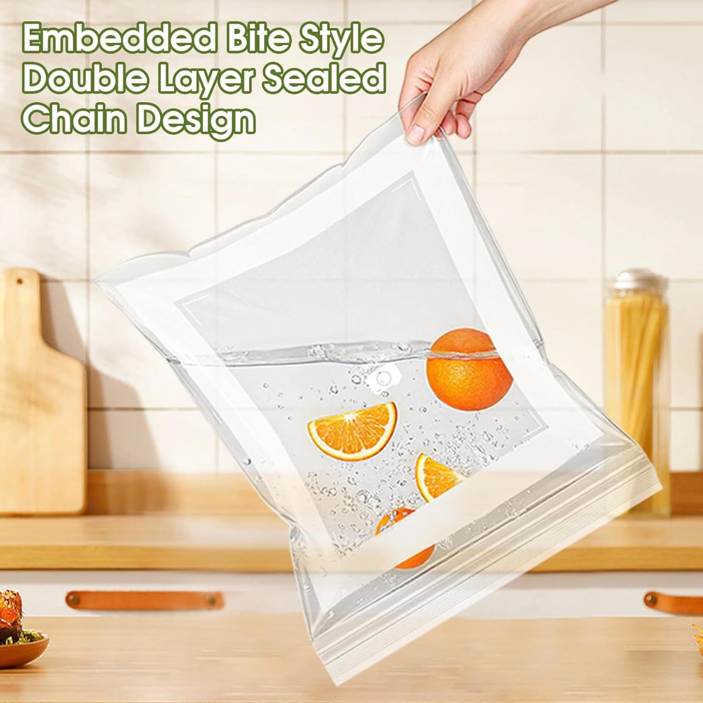 Reusable Freezer Bags 25PCS, Gallon Food Storage Bags with Stand & Label Leakproof Reusable Sandwich Bag for Kitchen, Vegetables, Snacks
