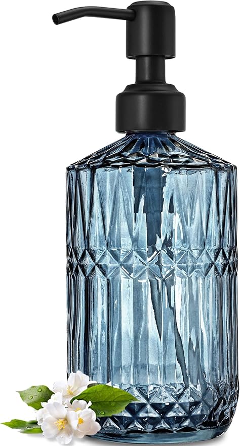 JASAI 18Oz Blue Soap Dispenser by JASAIHOME