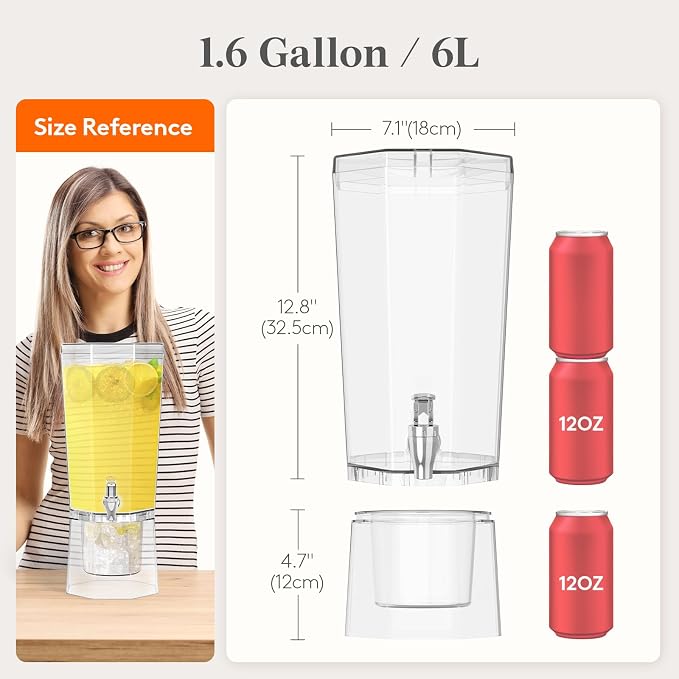 Lifewit 1.6 Gallon Drink Dispenser - Image 2