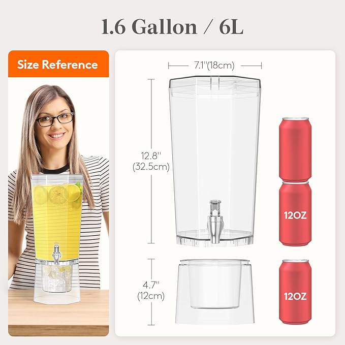 Lifewit 1.6 Gallon Drink Dispenser - Image 2