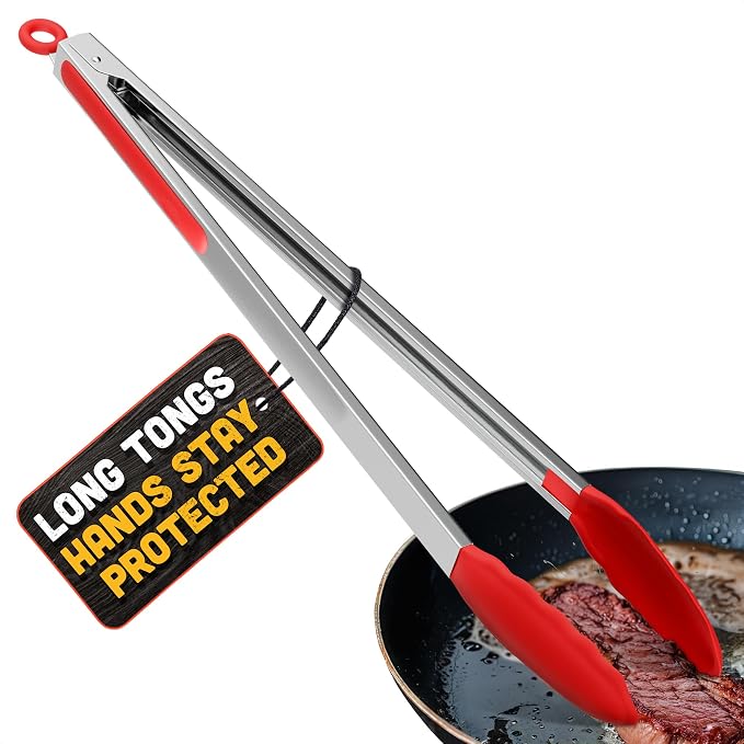 Salad Tongs - 17.3" Extra Long Tongs by Lagarto