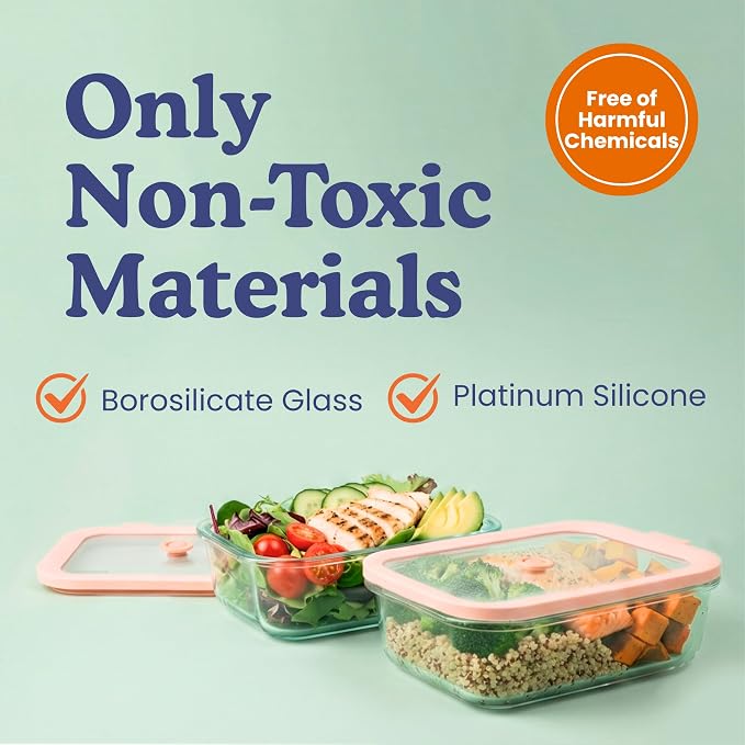 Ziruma Non-Toxic 2.6 Cup Glass Food Storage Containers - Image 2