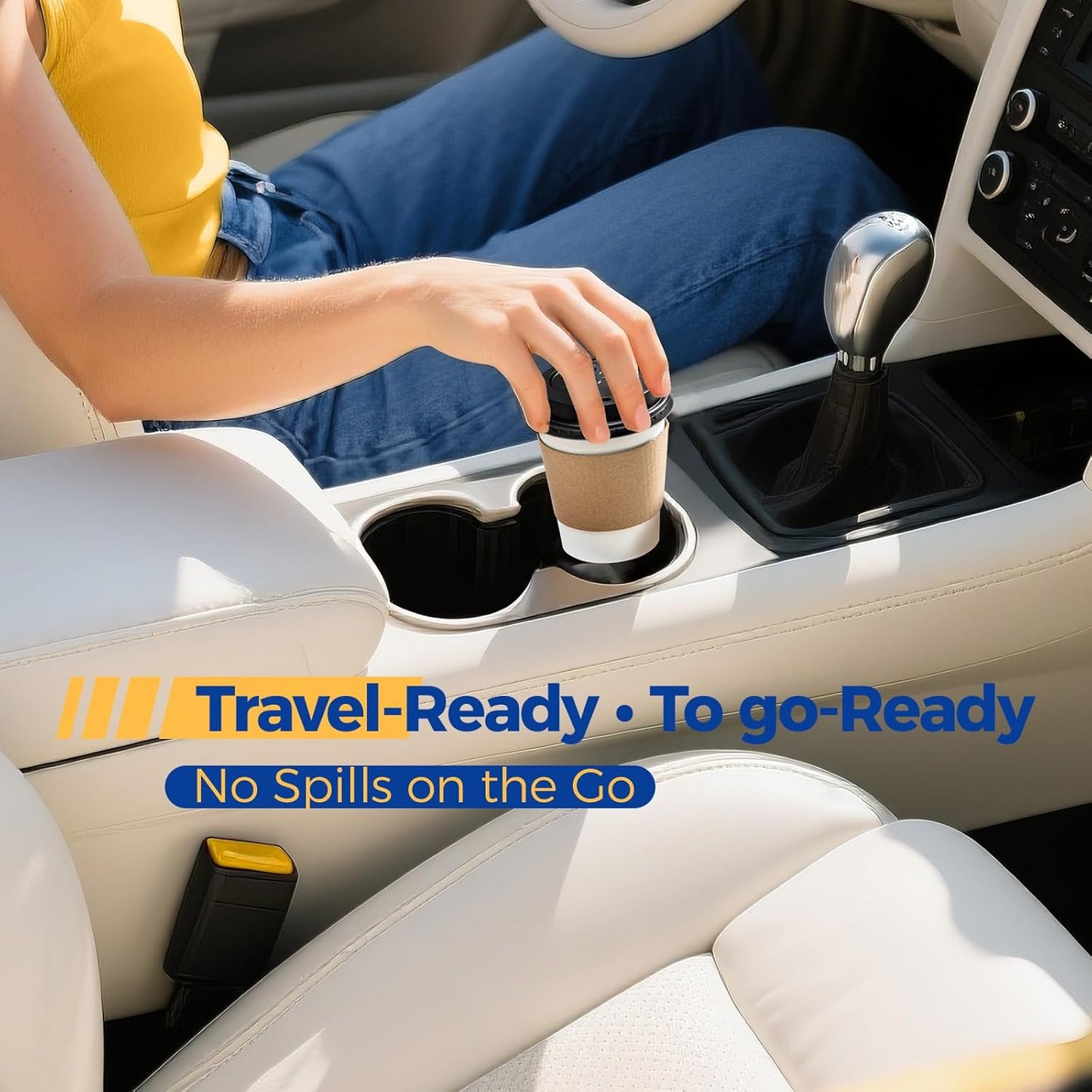 Fit Meal Prep 100 Pack 8 oz Disposable Coffee Cups with Lids, Sleeves, Leak-Proof To Go Coffee Cups with Lids, Durable Paper Cups for Hot Beverage, Home, Office, Party