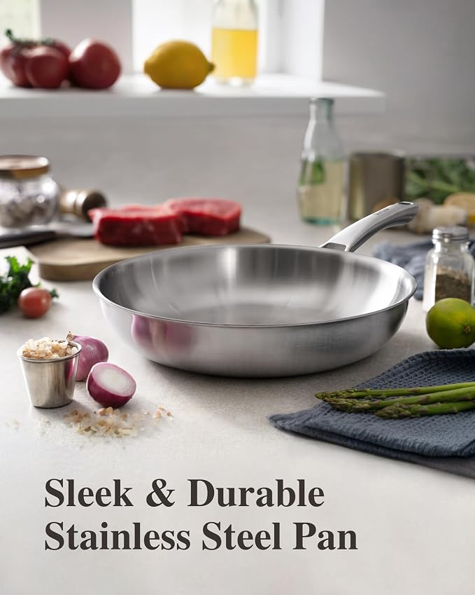 VocVoi Stainless Steel Pan, 12 Inch - Image 2