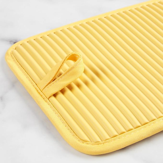 KITCHENAID Ribbed Soft Silicone Pot Holder 2-Pack Set, 2025 Color of the Year - Image 3