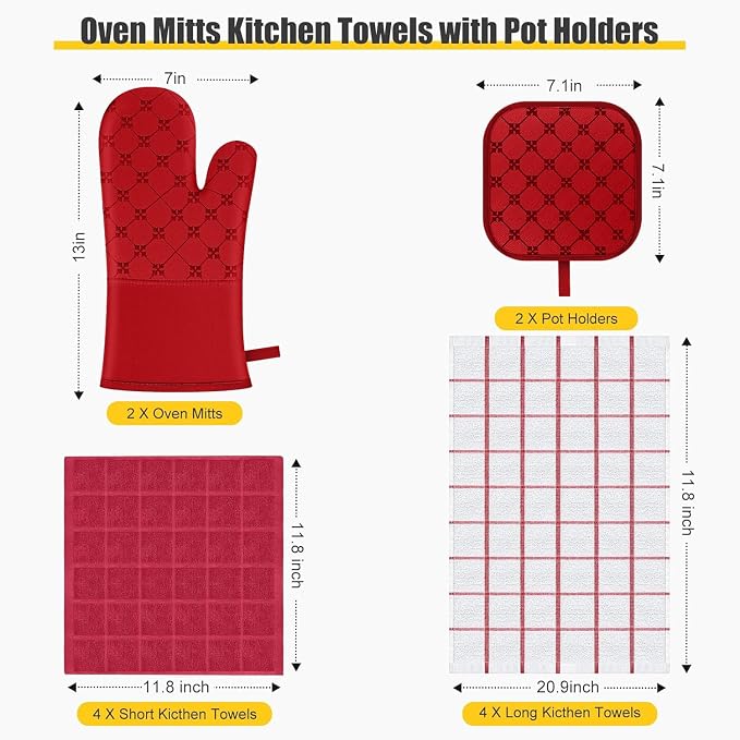 Oven Mitts Kitchen Towels Dishcloths - Image 2