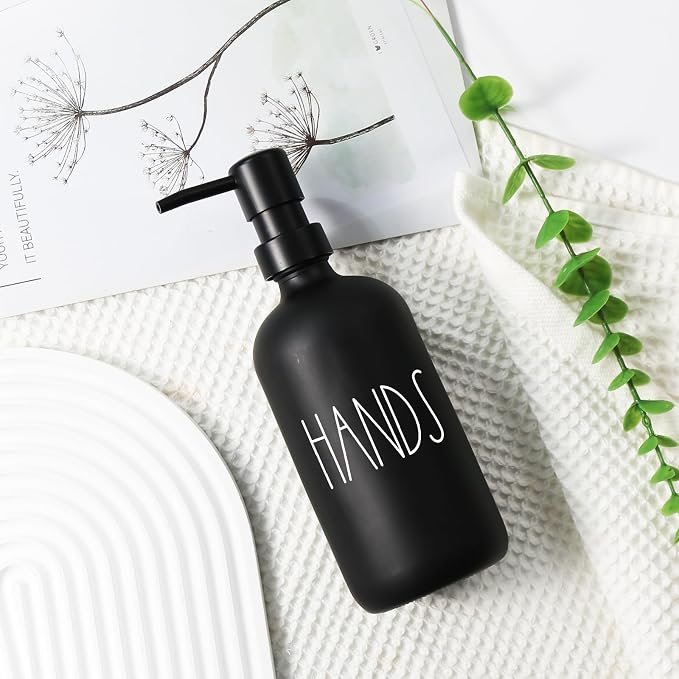 VIMERPA Hand Soap Dispenser, Matte Black Soap Dispenser - Image 5