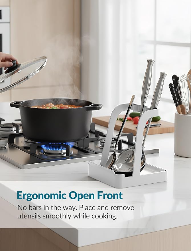 NiHome Big Pot Lid Holder and Spoon Rest - Image 5