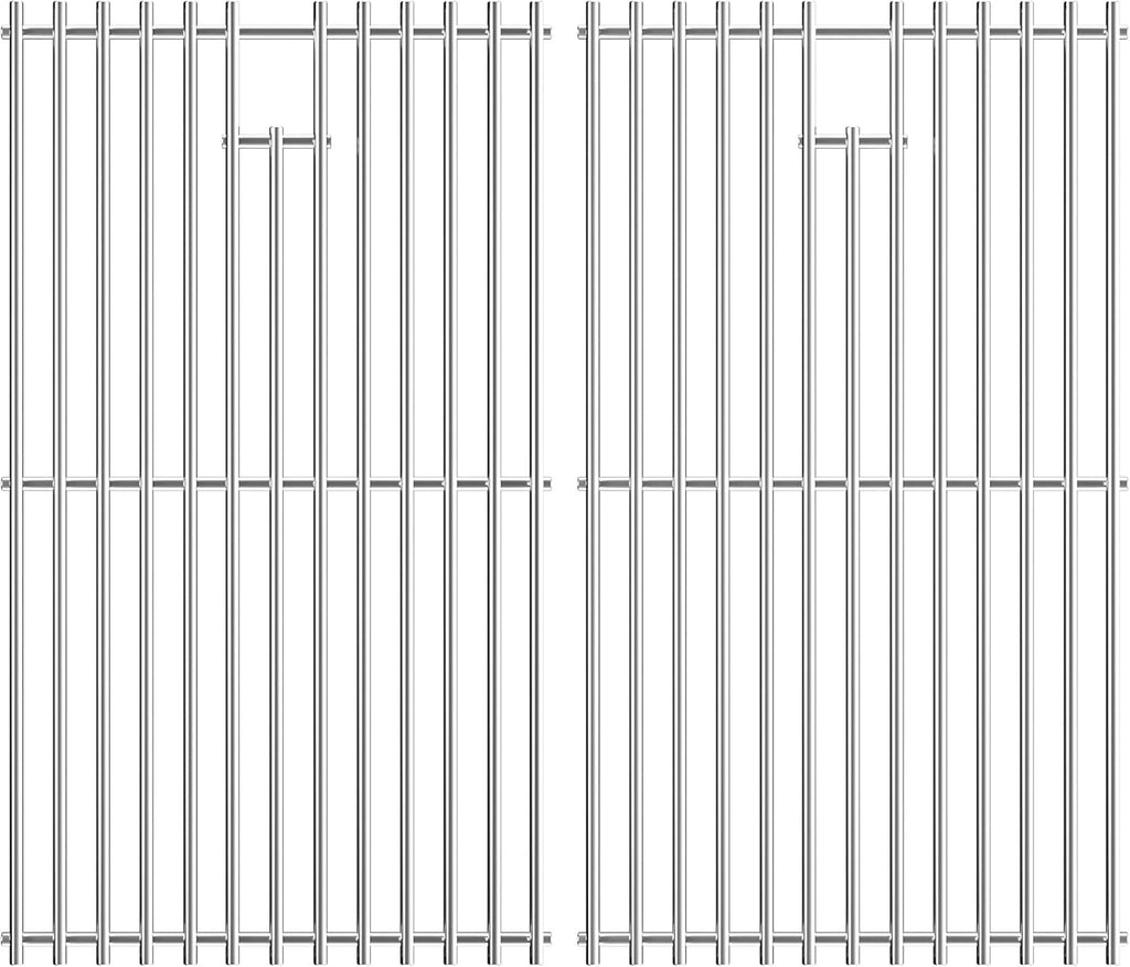 7637 Stainless Steel Cooking Grates for Weber Spirit I & II 200 Series Spirit E210 Spirit E220 Spirit S210, Spirit S220 with Front Control, 17.5 inch Grill Grates for Weber 7637 Gas Grills