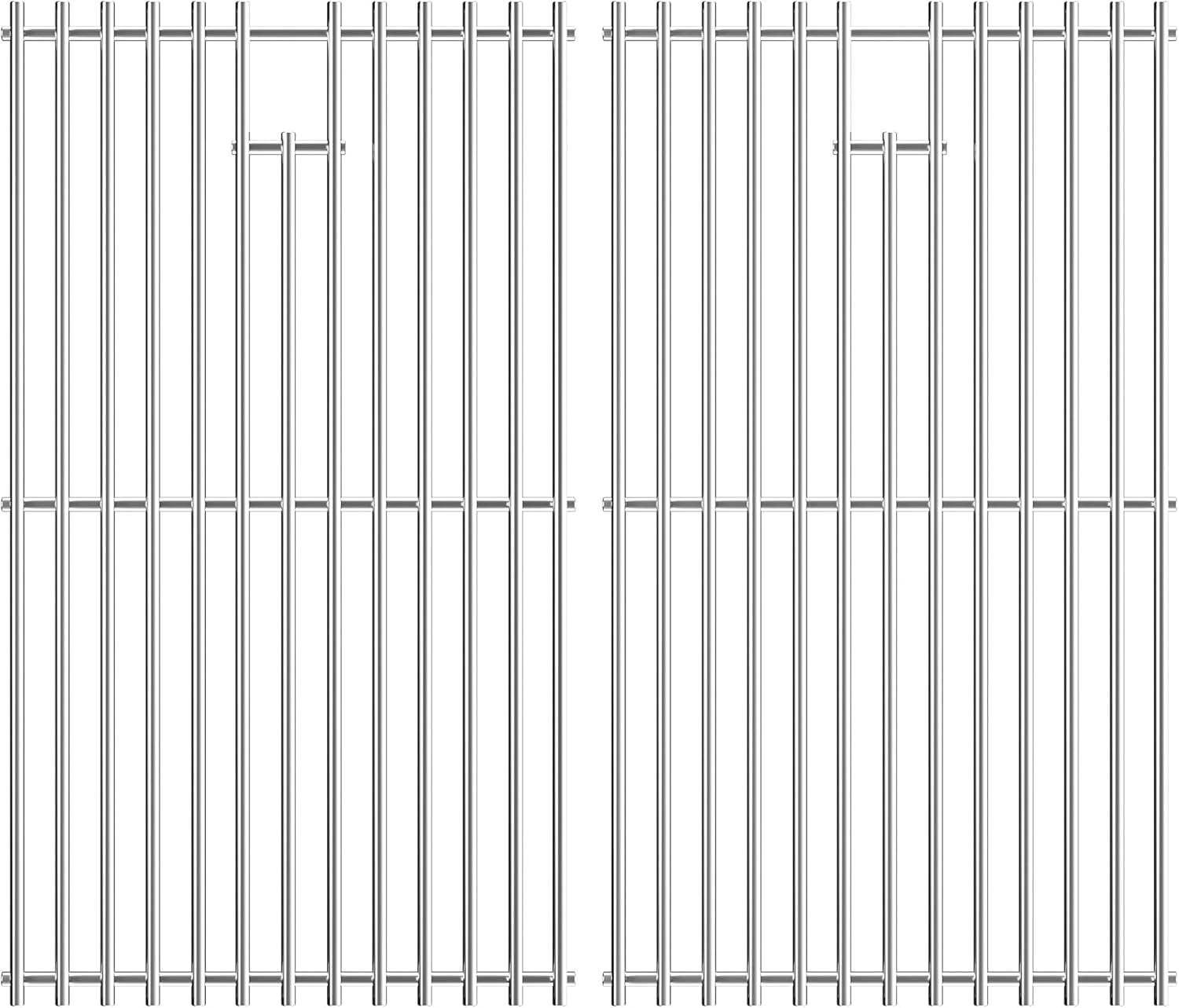 7637 Stainless Steel Cooking Grates for Weber Spirit I & II 200 Series Spirit E210 Spirit E220 Spirit S210, Spirit S220 with Front Control, 17.5 inch Grill Grates for Weber 7637 Gas Grills