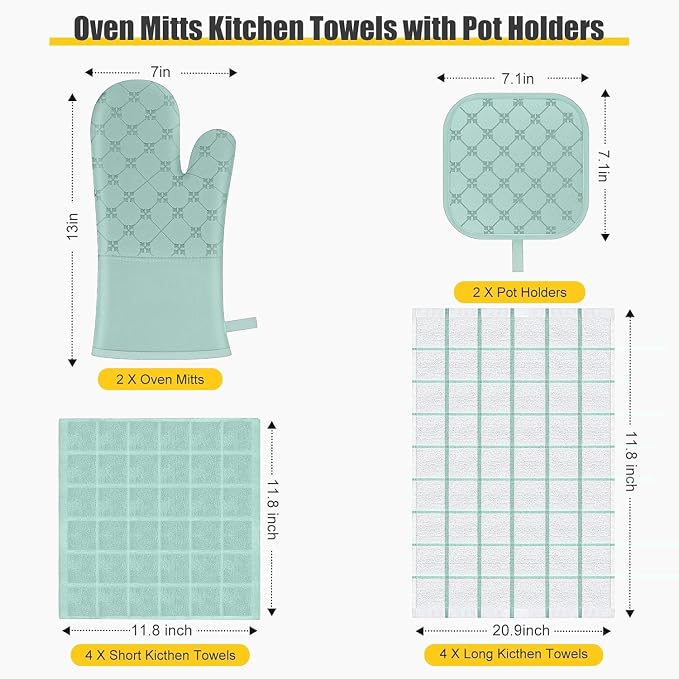 Oven Mitts Kitchen Towels Dishcloths - Image 2