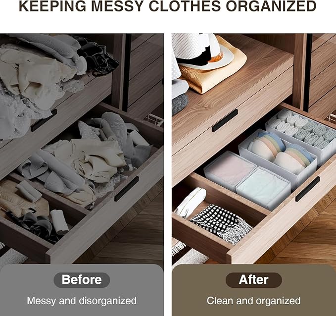 DIMJ Drawer Organizer Clothes 18 Pack - Image 7