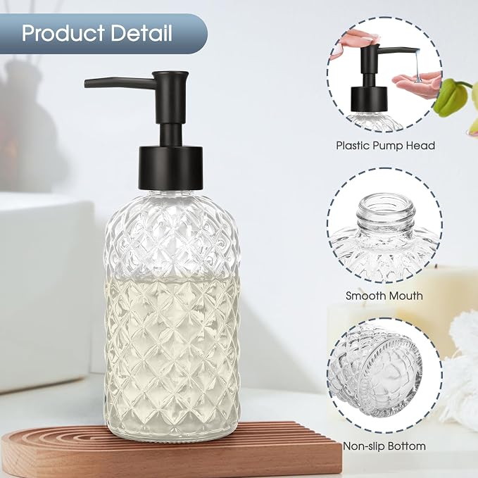 Topsky Gem Glass Soap Dispenser - Image 4
