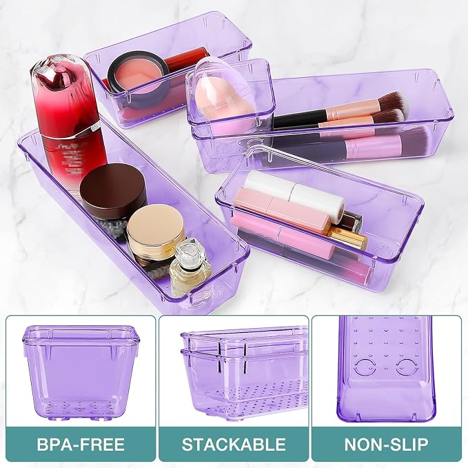 StorMiracle 13 PCS Drawer Organizer Set, 5 Varied Size Bathroom and kitchen - Image 3