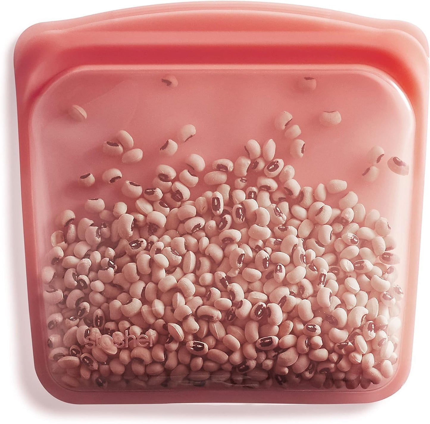 Stasher Premium Silicone Reusable Food Storage Sandwich Bag, Red, Microwave, Sous Vide, Dishwasher, Oven and Freezer Safe, BPA Free, Leak-free, Eco-friendly, 28 Oz