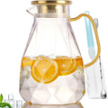 Yirilan Glass Pitcher, 2.2 Liter Water Pitcher by Yirilan