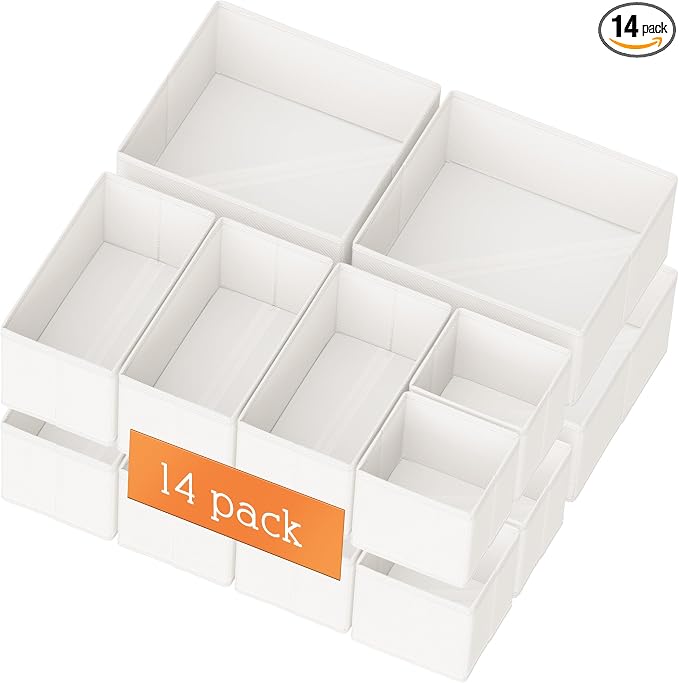 Criusia Drawer Organizer Clothes, 14 Pack Dresser Organizer by Criusia