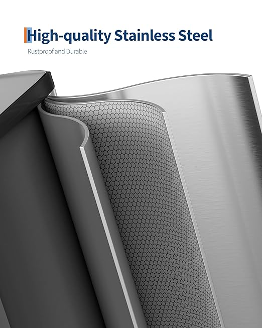 GarveeHome 2 x 4 gal Stainless Steel Double Trash Can - Image 2