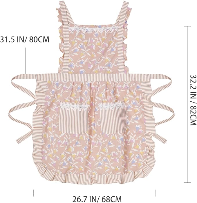 Funny Aprons for Women with Pockets, Kitchen Cooking Grilling Bbq Cute Chef - Image 5