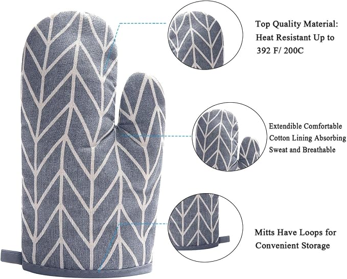 WinChange Oven Mitts and Potholders BBQ Gloves-Oven Mitts and Pot Holders Sets - Image 2