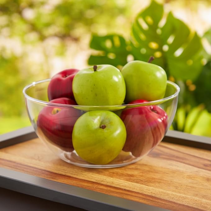 US Acrylic Vista Clear Plastic Salad and Serving 10-inch Bowls | set of 3 | - Image 8