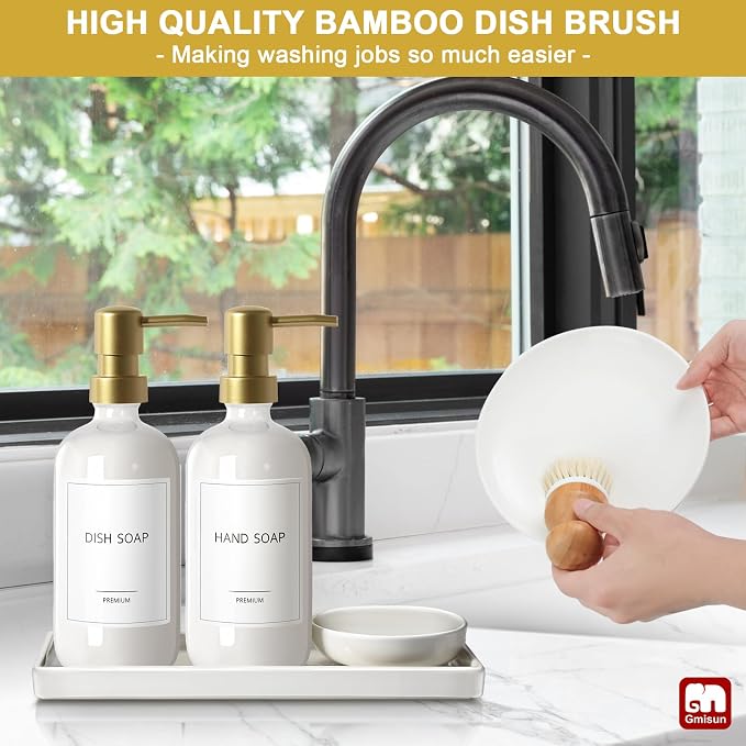 GMISUN Kitchen Soap Dispenser, 16 Oz Kitchen Dish Soap Dispenser Set - Image 7