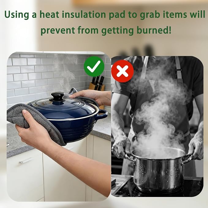 4 Pack Pot Holders for Kitchen Clearance Oven Potholders Sets for Kitchens Hot - Image 4