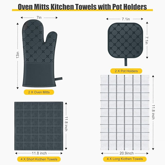 Oven Mitts Kitchen Towels Dishcloths - Image 2