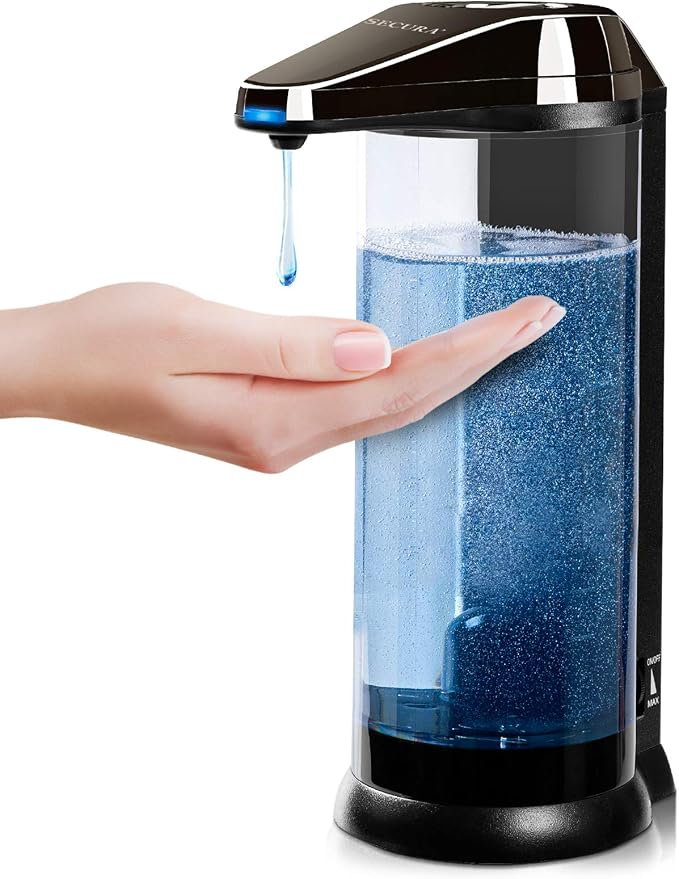 Secura 17oz Automatic Liquid Soap Dispenser, Touchless Battery Operated Hand by Secura