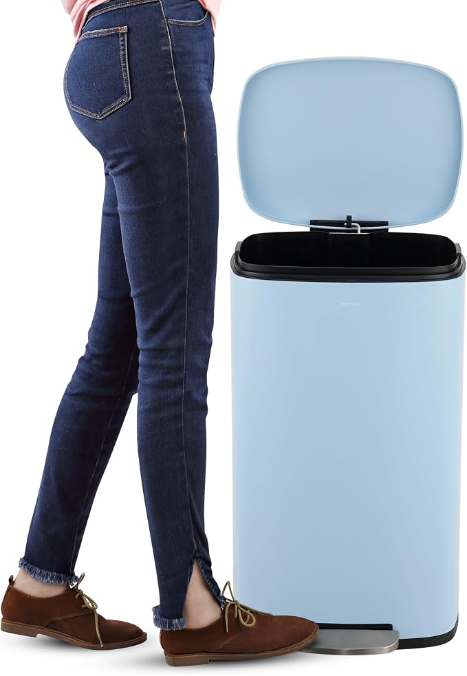 happimess HPM1011G Curtis 8-Gallon Step-Open Trash Can, Fingerprint Resistant - Image 6