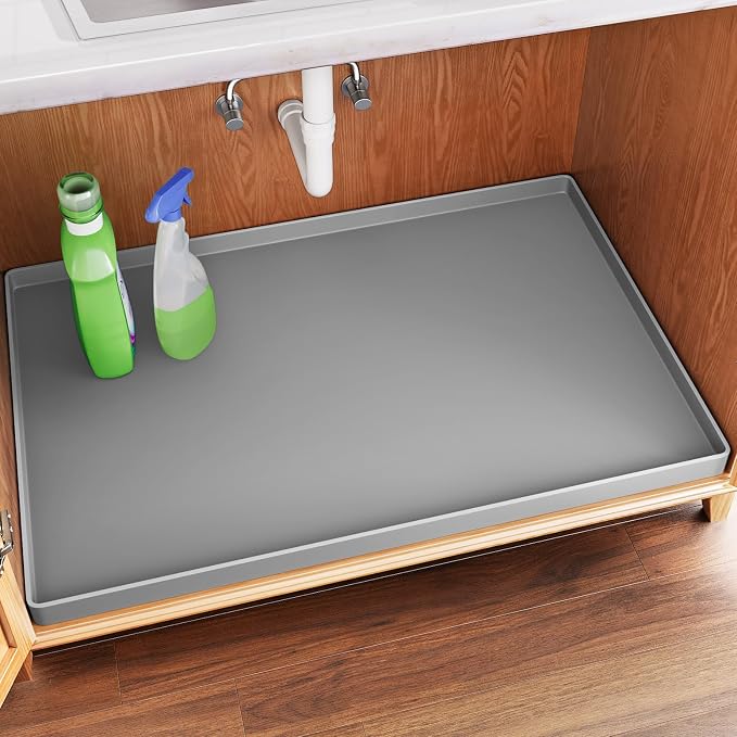 FLATO Waterproof Under Sink Mat 37" x 19" Shelf Liner by Unknown