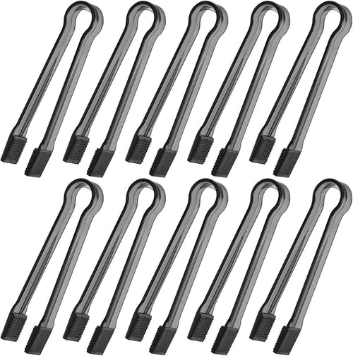 10 Pcs Plastic Buffet Serving Tongs, 6.3 Inches by Hmxpls