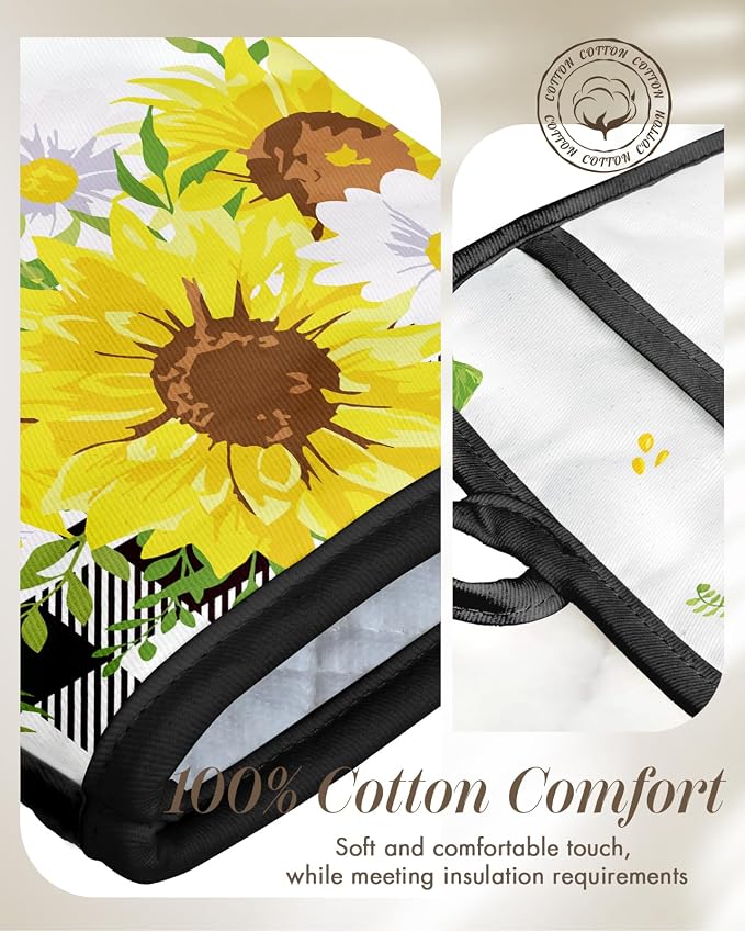 Miss Adola Cotton Oven Mitts and Pot Holders Sets - Image 3