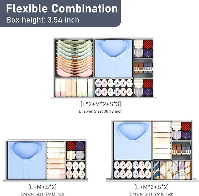 DIMJ Drawer Organizer Clothes Storage - Image 4