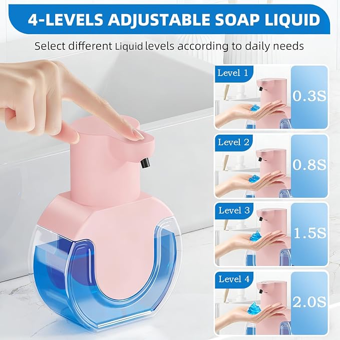 Automatic Soap Dispenser Touchless, Liquid Soap Dispenser USB Rechargeable - Image 3