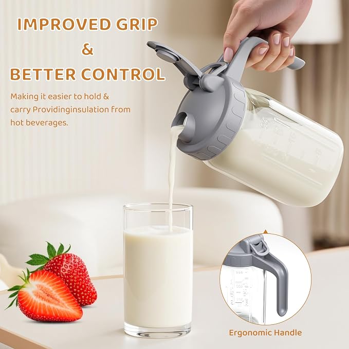OneDream 2PACK Breast Milk Pitcher 32oz Glass Pitcher - Image 3