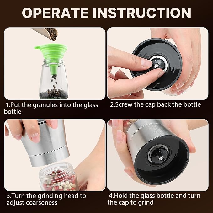 Manual Salt or Pepper Grinder for Professional Chef, Best Spice Mill - Image 3