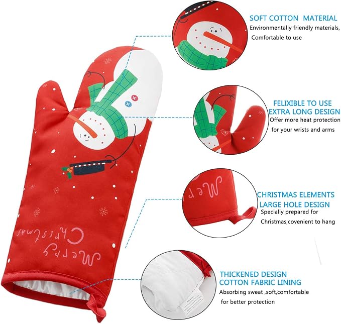Oven Mitts and Potholders BBQ Gloves-Oven Mitts and Pot Holders - Image 2