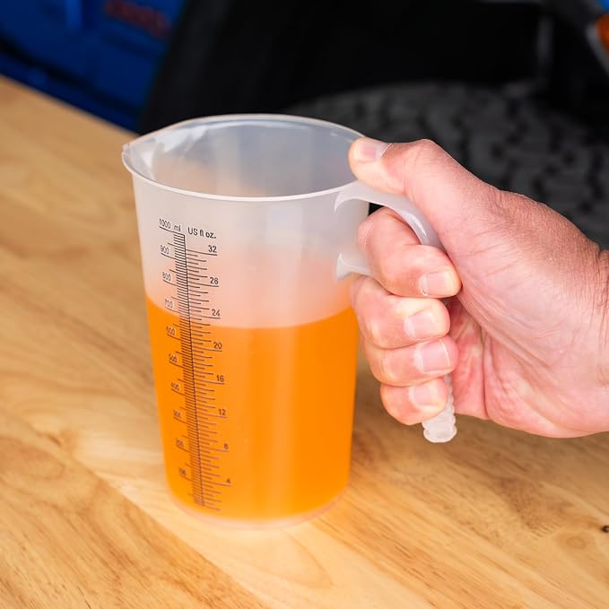 32oz Measure Pitcher with Convenient Conversion Chart – Extra Strong Food Grade - Image 6