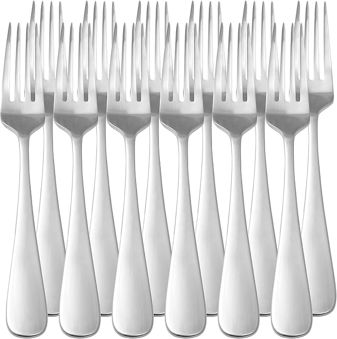 Amazon Basics Stainless Steel Dinner Forks - Image 3