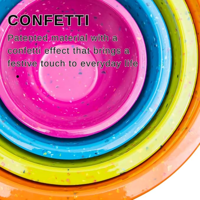 bzyoo Confetti Nesting Mixing Bowls Set - Image 6