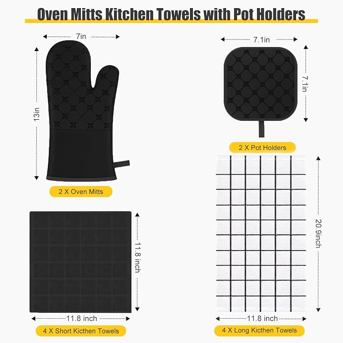 Oven Mitts Kitchen Towels Dishcloths - Image 2