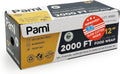 PAMI Clear Plastic Wrap for Food 12" X 2000ft, Bpa-Free Restaurant Plastic Wrap with Dispenser Box for Home and Commercial Food Wrap